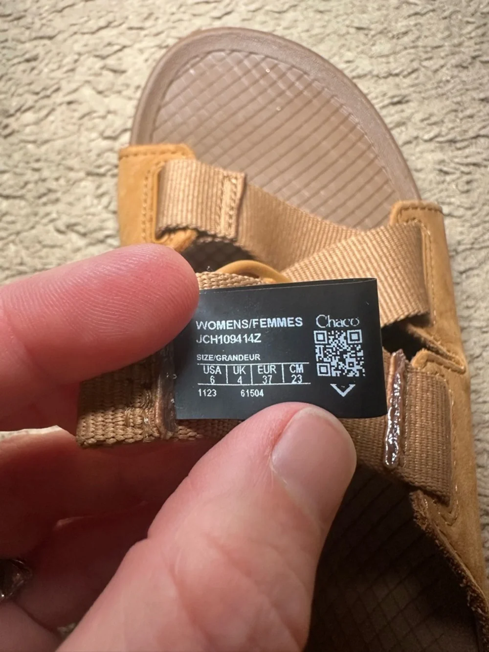 Chaco Women's Lowdown Leather Slide Sandals Size 6 Camel Color